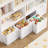 Kirklyn 49.4″ 7-Cube Standard Bookcase with 4 Drawers, Wood Storage Bookshelf in Mid-Century Modern, White-96914535
