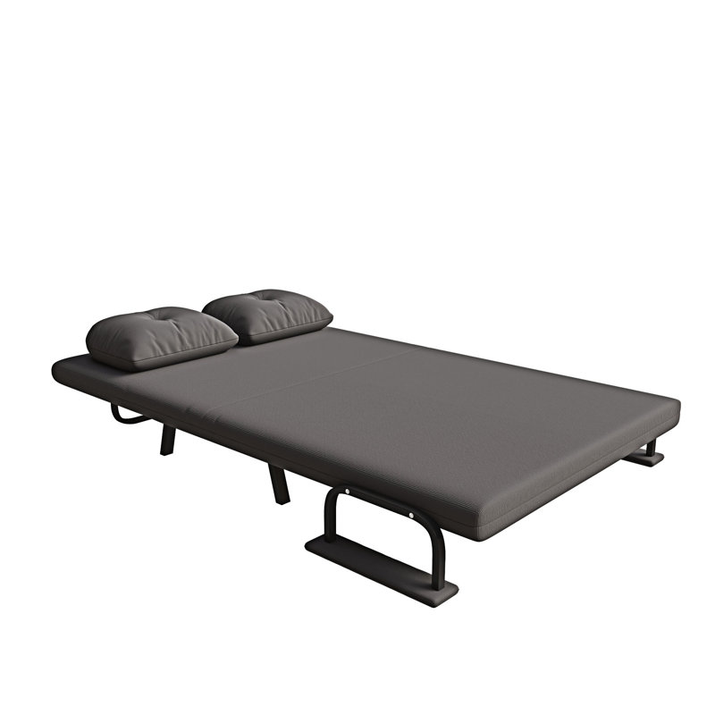 Fauteuil convertible avec coussin, Gris