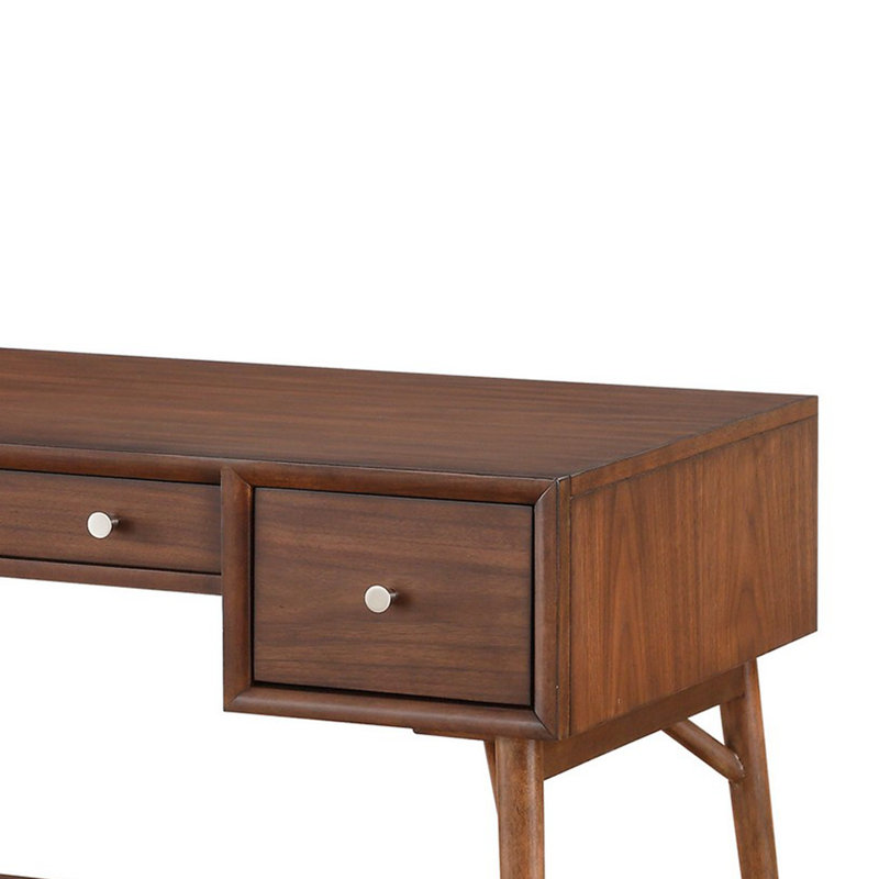 Hadwig Clean-Lined Solid Wood Writing Desk, 30" H x 51.25" W x 24" D
