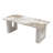 Modern Wooden Coffee Table for Living Room, Rustic Brown Finish, Rectangular Centre Table with Storage Shelf