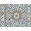 Tapis de couloir noué à la main en laine et en soie 2 pi 8 po x 6 pi 6 po bleu Nain 250 KPSI