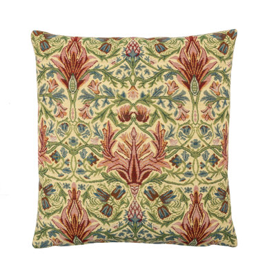 Morris Snakeshead Tapestry Cushion with Feather Filler 