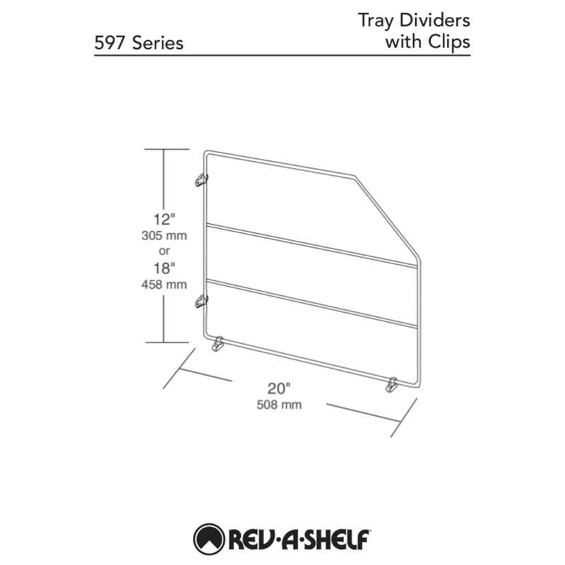 Organisateur de cuisine Rev-A-Shelf 597-18-52