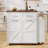 47.2" Farmhouse Kitchen Island With Drop Leaf-1160001774