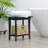 19"W Solid Wood Shower Bench-68263127