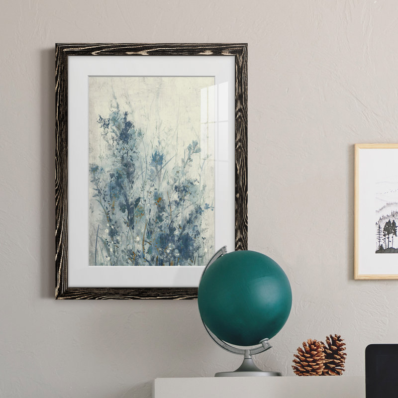 Encadré mat de qualité supérieure AU CH Blue Spring I - prêt à être accroché, Cadre noir, H 43,5 po x l 31,5 po x P 1 po