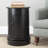 Regan Solid Wood Swivel Drum End Table with Storage-1172392190