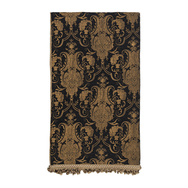 China Art Plain Weave / Muslin Throw Blanket, Black