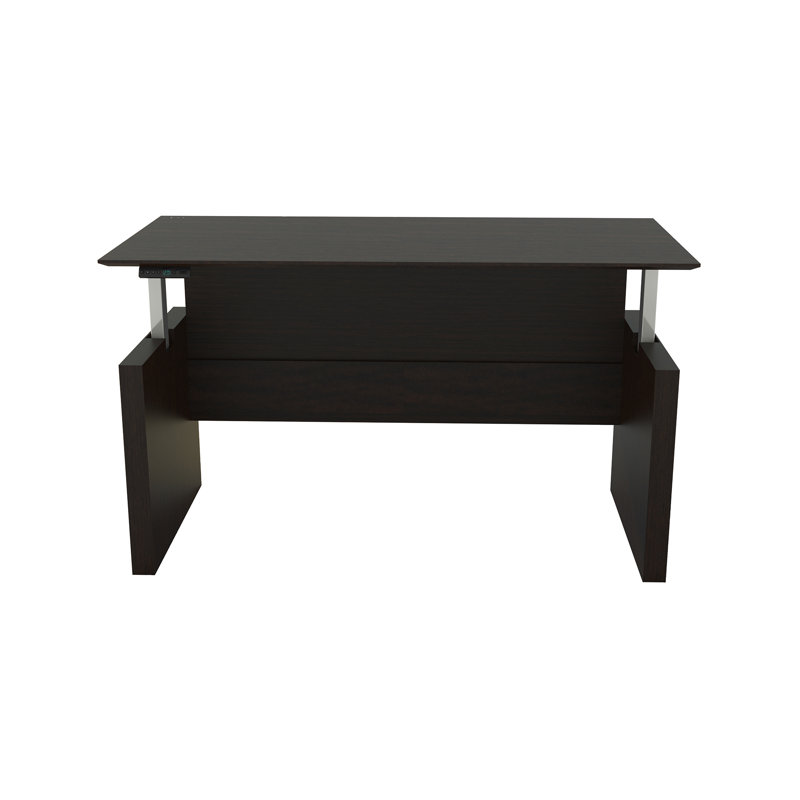 Bureau droit réglable en hauteur Medina, Noir