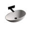 Ebern Designs 59mm L x 35mm W Natural Stone Oval Sink