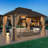 10 pi. L 13 pi. D Pavillon de jardin en aluminium