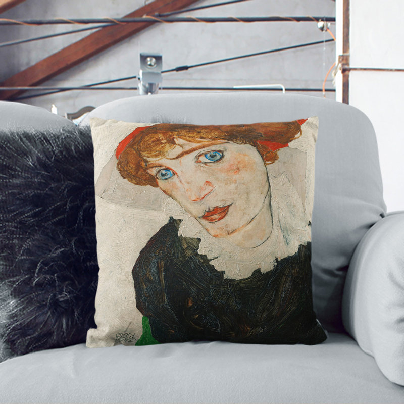 Square Cushion, White, 40cm H x 40cm W x 15cm D