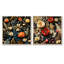 Naelle - Ensemble de 2 collages floraux carrés-101852538-101852541