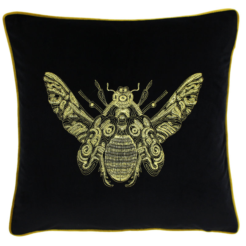 Animal Print Square Cushion Cover, Green, Pillow Cover & Insert