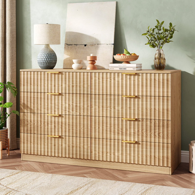 Commode 8 tiroirs Ishiro, Brun