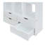 Lit mezzanine simple avec grandes tablettes, bureau et lumière DEL, blanc-660476636-660476637