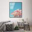 Linear Symmetry II High-Gloss Frameless Acrylic Glass Wall Art Americana Print by Oliver Gal, Ready to Hang, 16 x 20-1267987342-1267987343