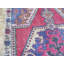 Tapis en laine rouge/bleu 4 pi 1 po x 7 pi 2 po one-of-kind-noué la main Hurst