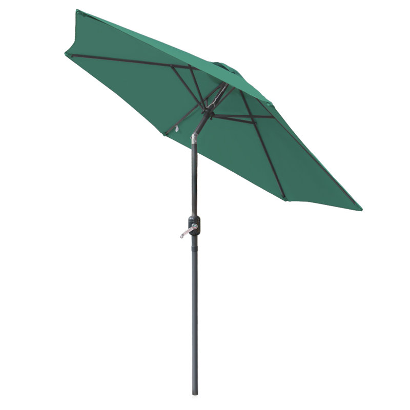 Quintana Round Patio Outdoor Parasol Green, 235cm H x 270cm W x 270cm D