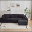 Modern Memory Foam Compressed Sofa, Large Sectional Couches for Living Room, Pet-Friendly Cloud Modular Sectional, Corduroy Fabric, Extra Deep Loveseat, No Assembly Required-782936451