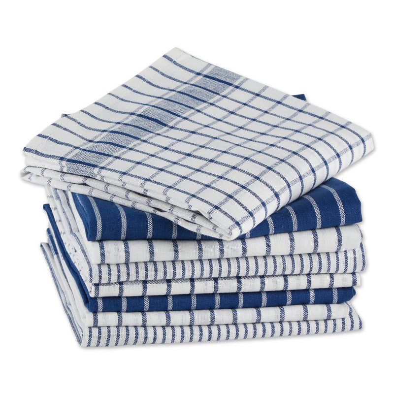 Torchon aubergine, Bleu nautique
