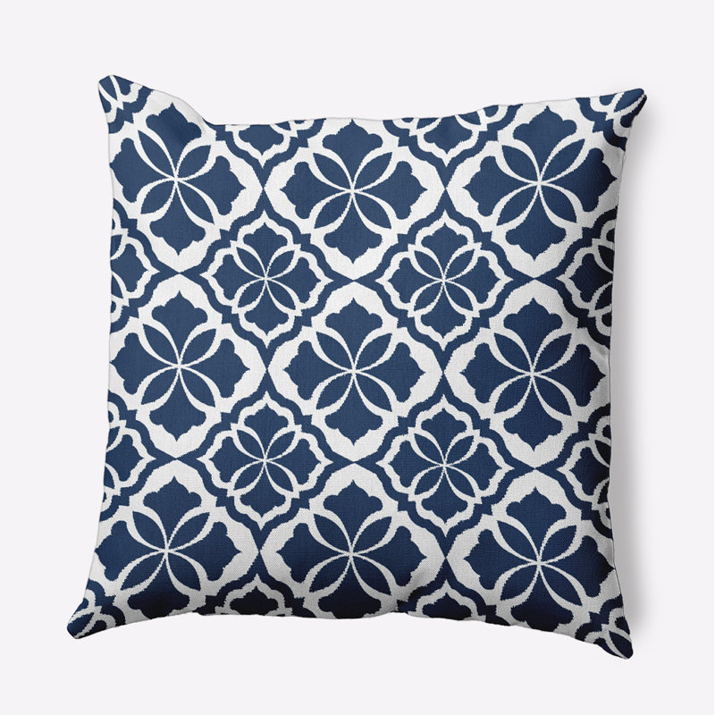 Housse et insert de coussin carré d'extérieur Tropical Resort, H 16 po x l 16 po x P 3 po, Bleu