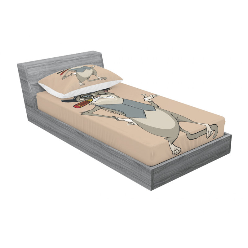 Microfiber Fitted Sheet, Twin Fitted Sheet with 1 Pillowcase