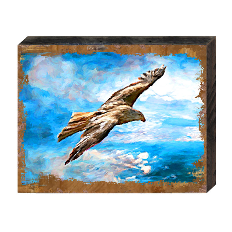 Bloc de bois de style hawk Schiller, H 12 po x l 18 po x P 1 po