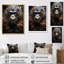 Singe noir énigme sur toile-97052827-97052823