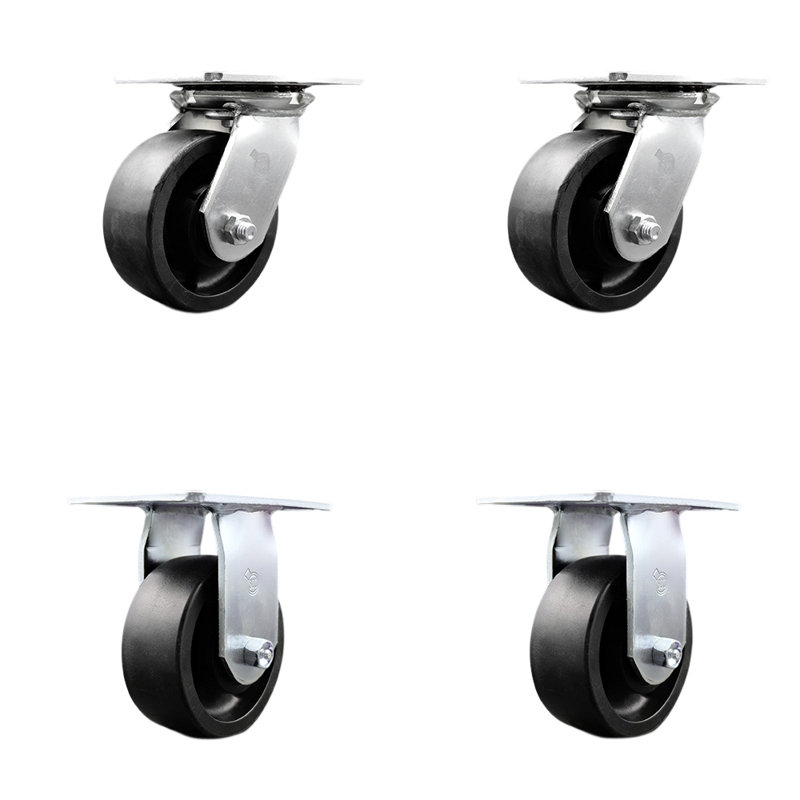 4 Piece Glass Filled Nylon Caster Set