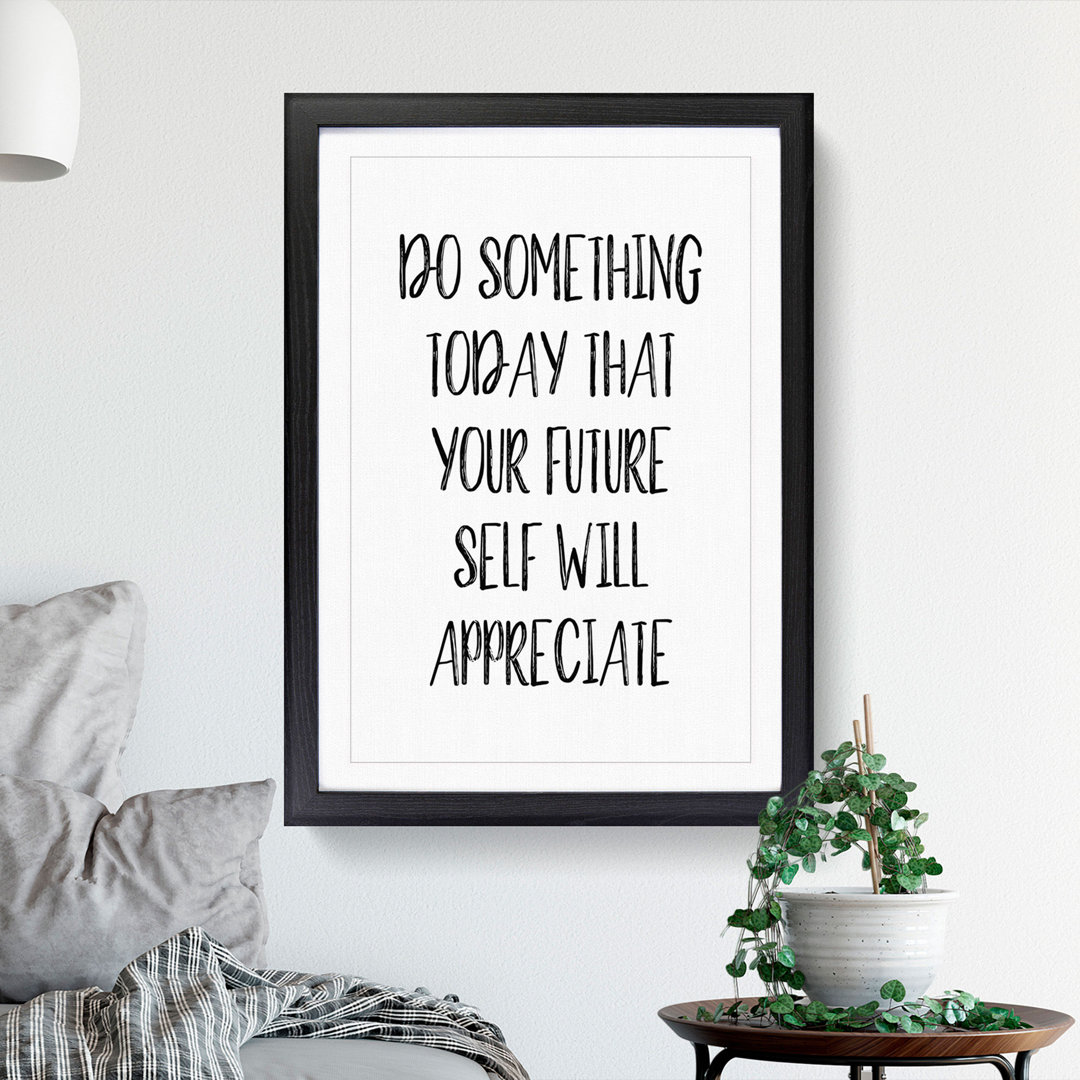 Do Something Today - Picture Frame Typography