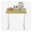 Bureau debout à hauteur ajustable - Bureau à hauteur réglable à manivelle, bureau d'ordinateur ergonomique compact avec plateau en bois naturel, cadre blanc (60 cm x 80 cm) - Convient aux adultes et aux enfants-1801998953-1801998950