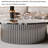 Round marble coffee table set-110081433