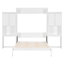 Grand lit escamotable avec bureau, coiffeuse et armoires-101265642