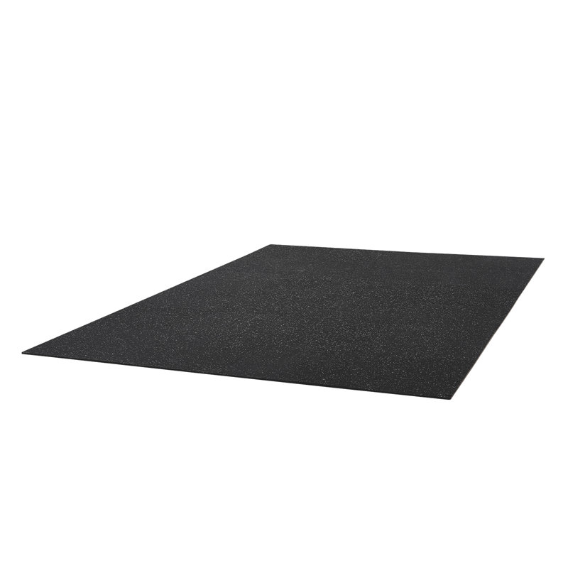 Tapis d'exercice pour casse-tête, tapis pour équipement de remise en forme, ensemble de tapis en mousse EVA haute densité 24 x 24 x 0,4 po, tuiles souples en caoutchouc emboîtables, rembourrage de sol protecteur à pois blancs pour le bureau de gym à domicile