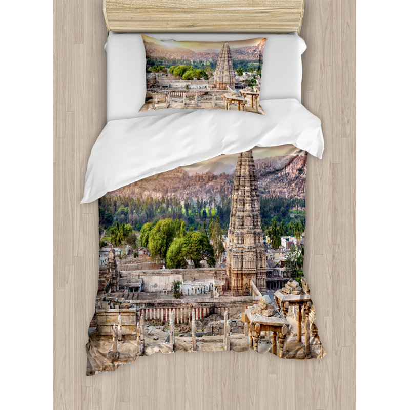 Eclectic Polyester Duvet Cover, Twin Duvet Cover + 1 Sham
