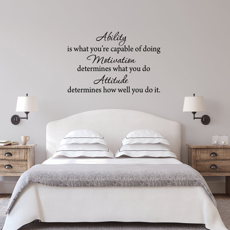 Adhésif décoratif "Ability is What You Capable of Doing", 20,5 po x 30 po
