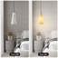 Luminaires suspendus en albâtre à hauteur réglable Belspring, abat-jour conique en marbre (ampoule incluse)-401813170