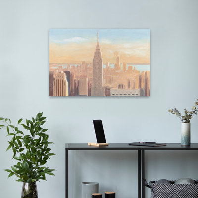 Architecture And Blue Manhattan Dawn Art