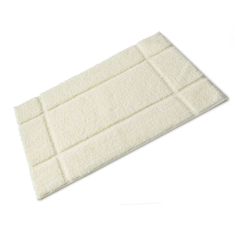 Microfibre Non-Slip Bath Rug, Cream