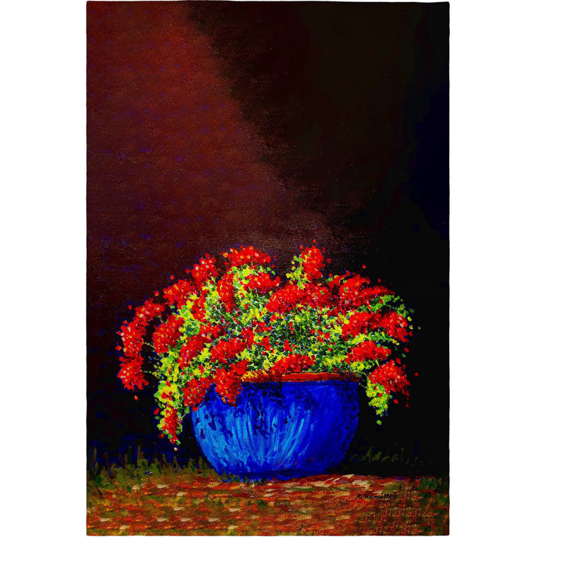 Serviette d'invité en pot Geraniums