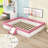 Wooden Upholstered Daybed with Stairs and Slats-1312462256