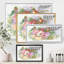 Fleurs vibrantes et oiseaux colorés - peinture sur toile-59916113-59987117