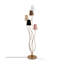 Lampe sur pied artistique multibranches en tissu