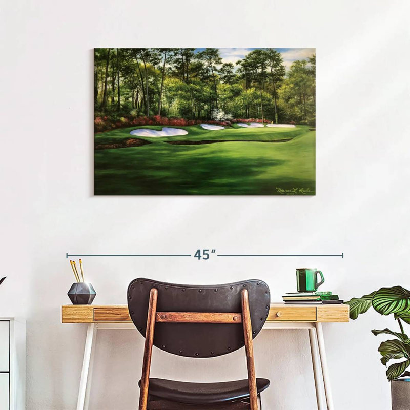 «Augusta National 13th Hole I», reproduction sur toile, H 24 po x l 36 po x P 1,25 po