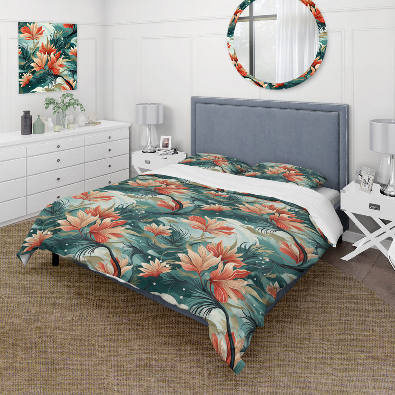 Ensemble de housse de couette Tropical Coastal Escape Coastal Motif II - Tropical