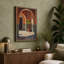 Mediterranean Courtyard Light Coastal - Wrapped Canvas-1951306298-1951306303