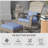 Outsunny Patio Wicker Adirondack Chair With Ottoman, Outdoor Fire Pit Chair With Cushions, High-Back, Large Seat & Armrests For Deck, Garden & Backyard-324234471-324234468
