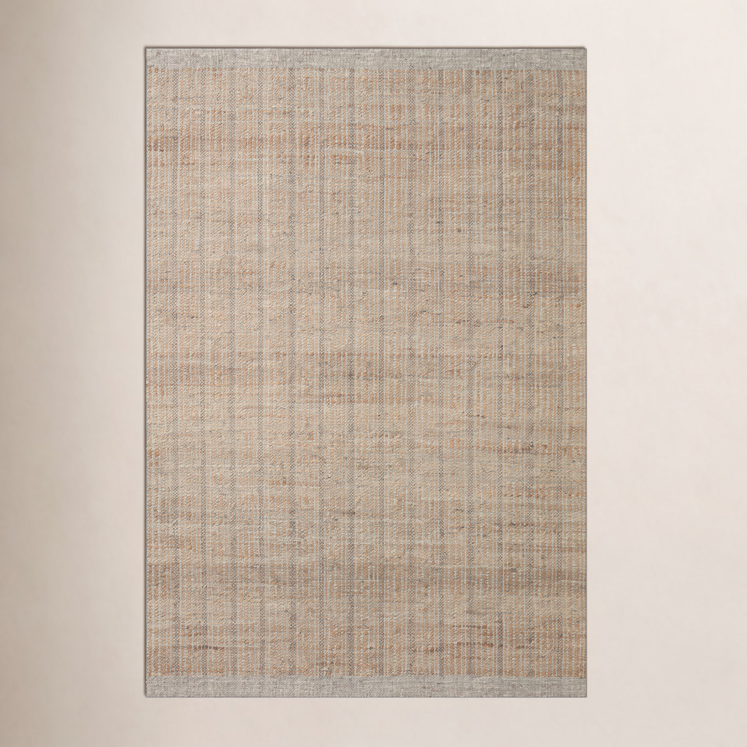 Jean Stoffer x Loloi Cornwall Light Grey / Natural Area Rug, Rectangle 2'3" x 3'9"