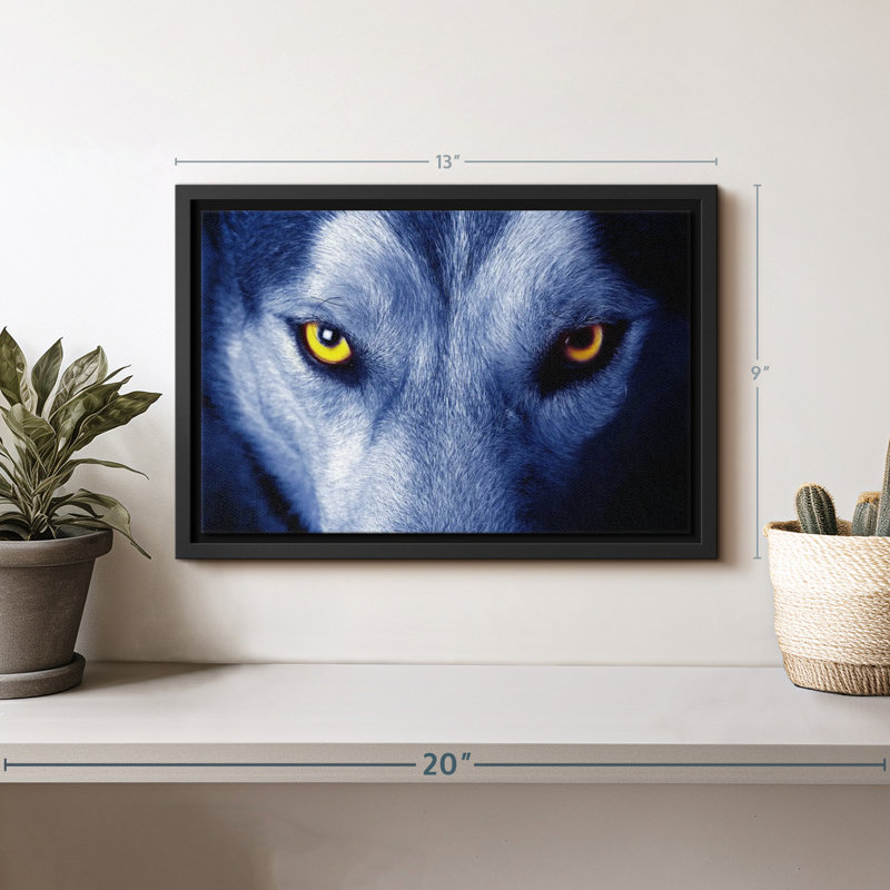 Animal «Mystic Wolf Eyes», reproduction sur toile, H 9 po x l 13 po